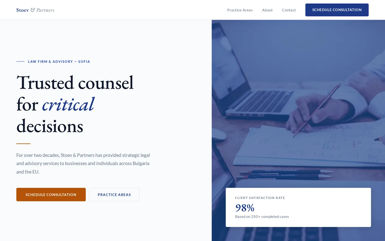 Stoev & Partners — концепция